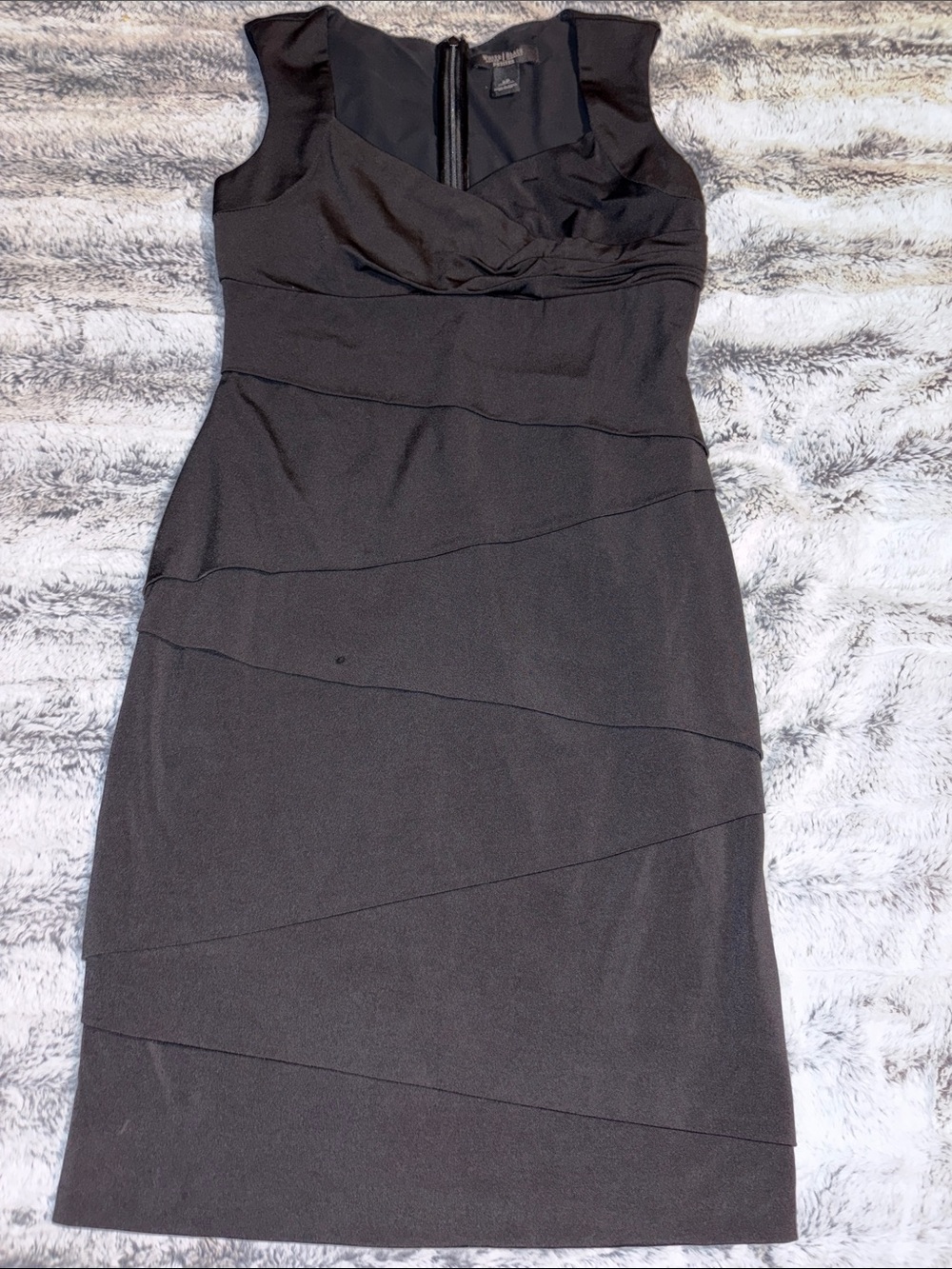 NWOT WHBM Slimming Black Sleeveless Sheath Dress - Elegant Office & Evening Wear